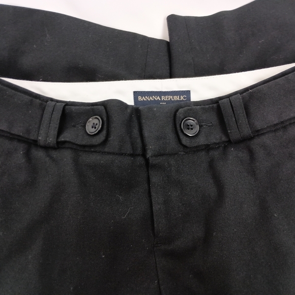 BANANA REPUBLIC pull on work business Black Dressy Slacks size 0 (#1,273) - Picture 3 of 6